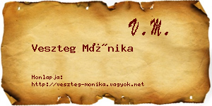 Veszteg Mónika névjegykártya
